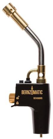 Bernzomatic® DuraCast® Wide Surface Torch - Durable Cast Body Aluminum Construction for Cooking, Heat Shrinking, Metalworking, and Vinyl Wrapping (TS 4500 Torch)