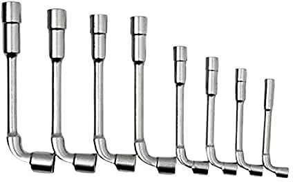 Bahco Double Socket Spanner Set, Curved, 10 Pcs/Card