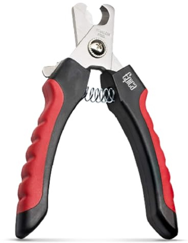 Epica Professional Dog Nail Clipper - Dog Nail Trimmer for Large Dogs - Easy and Safe Pets Grooming Clippers - Cat Claw Trimmer with Safety Guard (Large)