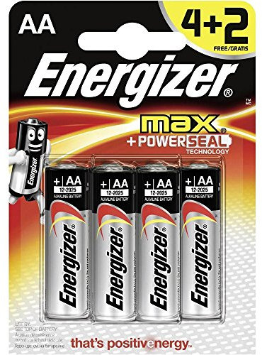 Energizer Mignon AA -Batterie Alkali-Mangan Max LR06 4+2 gratis 6 St - Mignon (AA) - 1,5 V, E300142800