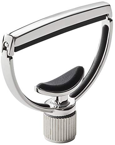 G7th Heritage Gitarren-Kapodaster S1 Wide Edelstahl – Klassischer Yoke-Stil mit Adaptive Radius Technologie & Spannungsanpassung – Für breite Akustik- und E-Gitarren