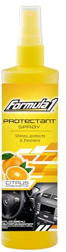 Formula 1 Interior Detailing Protectant Spray, Car Interior Cleaner with Lasting Citrus Fragrance and UV Protection, Safe for Vinyl, Rubber, Plastic, & Dashboard - 10oz