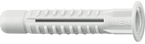 Celo Universaldübel mit Kragen MZK 10x50 - Dübel mit 4-fach Spreizung und Knotenbildung - Mehrzweckdübel, Nylon grau - 50 Stück