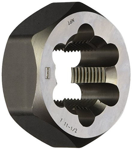 Irwin Tools 7407 Irwin - Troquel hexagonal de rosca de 1 pulgada y 11-1/2 Npt