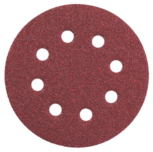 Metabo 25 Haftschleifblätter, 125 mm, Sortiment, Holz+Metall, Serie professional, für Exzenterschleifer, Normalkorund (631583000) Durchmesser: 125 mm, Ausführung: gelocht (8 Löcher) , Verkaufseinheit: 25