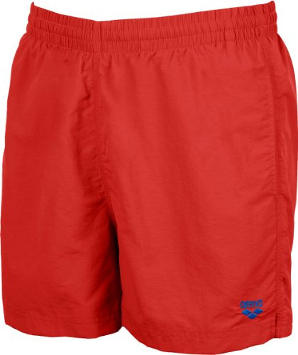 ARENA Badshorts för män grundläggande sidoventil boxershorts Rosso (Shinyred,pixblue) L