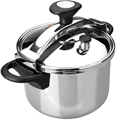 Lacor 71876 - Olla a presión Classic, Acero inoxidable 18/10, Apta | En acero inox 18/10, para cocidos y grandes cantidades; apto para inducción, con 6 L de capacidad, para tu cocina cada día
