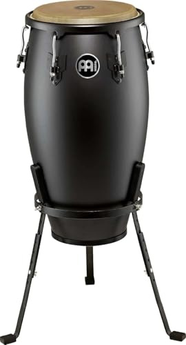 Meinl Percussion Headliner Designer Conga - Mittelgroße Handtrommel - Mit Büffelfell - Durchmesser 11 Zoll - Siam Eiche, Schwarz (HC11PBK-M)