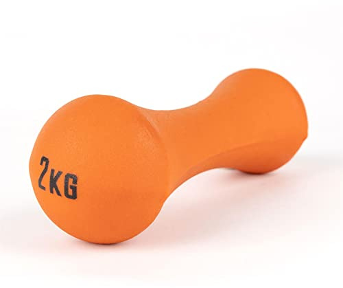Phoenix Fitness Neoprene Dumbbell Weight for Home Exercise Men Women and Kids Arm Hand Weights Pilates Dumbbells, Single, Weight Range - 1kg 1.5kg 2kg