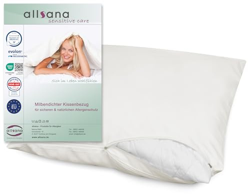 allsana Encasing Kissenbezug 70x90 cm Allergiker Bettwäsche Milbenbezug