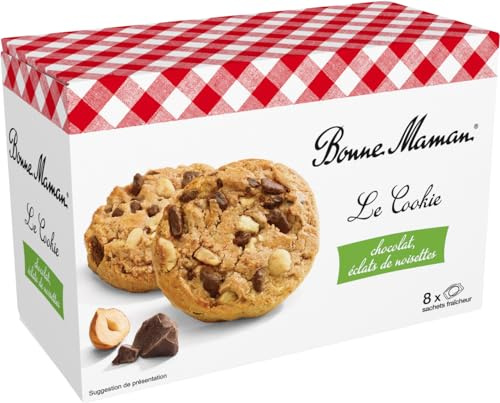 Bonne Maman - Galletas de Avellanas con Trozos Grandes de Chocolate - Paquete de 225 g