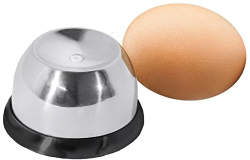 Eierstecher aus Edelstahl, hochglänzend, mit schwarzem Fuß/Ø dia. 5,5 cm, Höhe: 3,5 cm | ERK