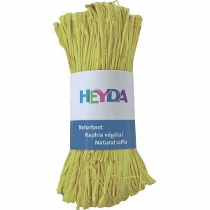 Heyda 5 x Naturbast 50g hellgelb