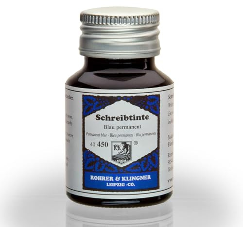 R&K Rohrer & Klingner *seit 1892* Tintenflasche - permanent blau - 50 ml