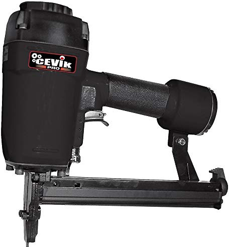 CEVIK MCCF15PK Grapadora Neumática para Chapa Corrugada 9-12 mm - Presión Regulable 4.5-8 Bar - Ancho 25.4 mm - Uso Profesional en Ensamblaje de Madera y Contramarcos