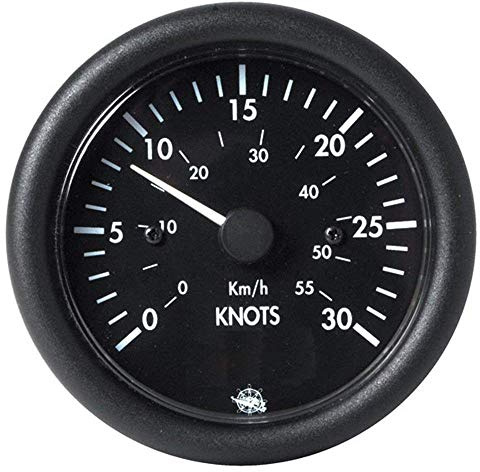 OSCULATI Spidometro 0-30 Nodi 12 V Nero