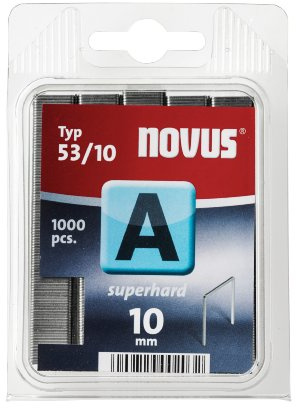 Novus 042-0357 Häftklammer, Röd, 10 mm, Paket med 1000