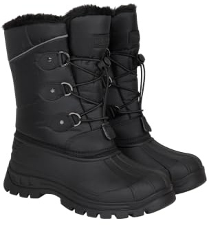 Mountain Warehouse Whistler Schneestiefel für Kinder - Schneedicht, warm, atmungsaktiv, strapazierfähige und griffige Sohlen, winter