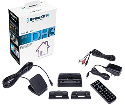 SiriusXM SXDH3 Satellite Radio Home Dock Kit with Antenna and Charging Cable (Black)