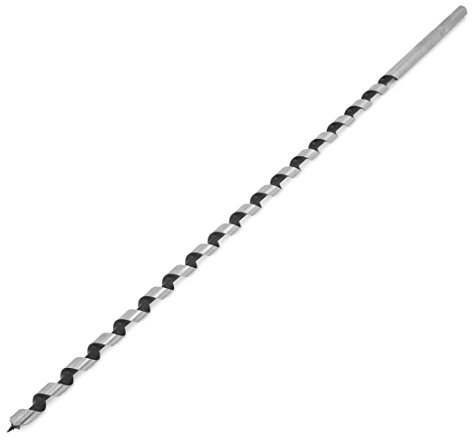 sourcing map 450mm lang 10mm Dia Flute Spur Trapezgewinde Holz Schlangenbohrer