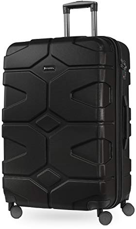 Hauptstadtkoffer - X-Kölln - Hartschalen-Koffer Koffer Trolley Rollkoffer Reisekoffer, TSA, 76 cm, 120 Liter, Schwarz matt