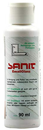 Sanit émail Gloss – 90 ml – Dose-cleaning et pâte à polir en émail pour douches et baignoires