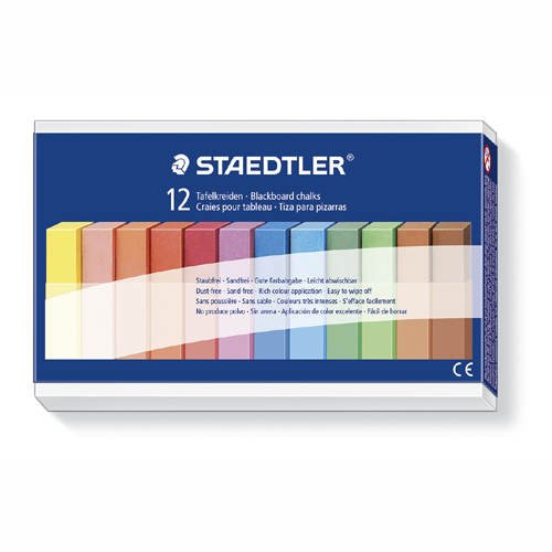 Farbige Tafelkreide, 12 Stück á 90 mm [Spielzeug]