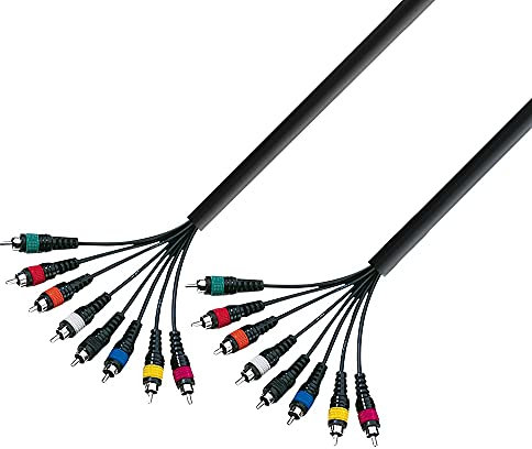 Adam Hall Cables 3 STAR L8 CC 0300 - Cavo multipolare 8 x RCA maschio a 8 x RCA maschio 3 m