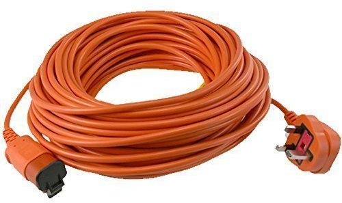 4YourHome Extra Long 25 Metre Mains Power Cable Flex Lead & Plug For Flymo Lawnmowers Grass & Hedge Trimmers