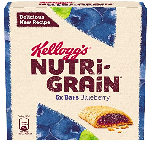 Kellogg's Nutri-Grain Blueberry Cereal Bars 6X37g 222g