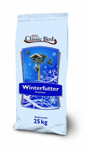 CLASSIC BIRD Meisenfutter 25 kg | Vogelfutter Wildvogel | Vogelfutter Sonnenblumenkerne | Vogelfutter ganze Erdnüsse | ganzjahres Vogelfutter | Hanf für Futterzwecke