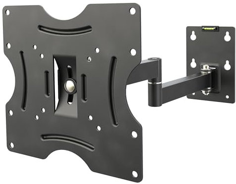 RICOO Supporto TV parete R02-22 Girevole Inclinabile Televisore 13-32 (33-81 cm) Staffa universale Televisione LED/LCD/Curvo VESA 75 x 75-200 x 200