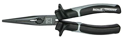 SW-Stahl 40735SB Spitzzange RX gerade 200 mm I Telefonzange Präzisionsspitzen I Flachrundzange Chrom-Vanadium I Langbeckzange ergonomisch I Spitz Zange rutschfest