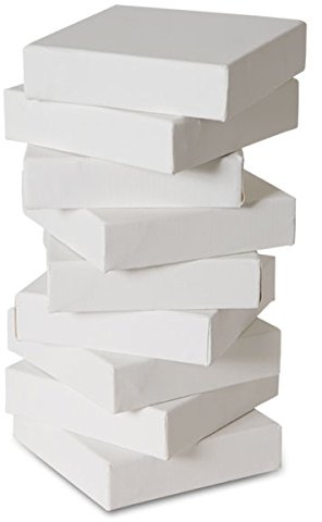 The Edge All Media Cotton Canvas Mini Gallery 1-1/2 Deep 9-Pack 4x4
