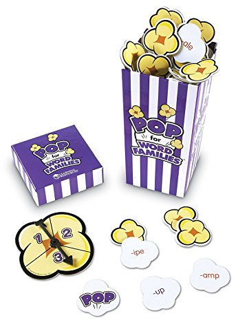 Learning Resources POP for Word Families Game, Word Families, Vocabulary and Rhyming, For 2-4 players, Ages 6+