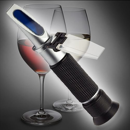 Alkohol Refraktometer 0-80 Vol% Winzer Kellerei Korn Schnaps Brauer Alkoholgehalt R01