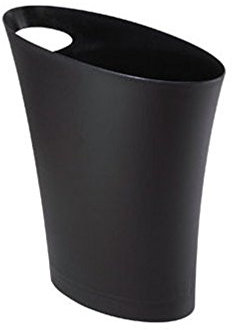 Umbra 082610-040 Skinny Black Waste Can