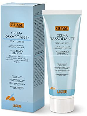 Guam, Straffende Brust-Körpercreme, Elastifizierende Creme für tonische und straffe Haut, Creme mit Guam Meeresalgen, Made in Italy, 250 ml Packung
