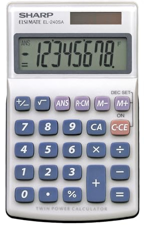 Sharp sharp EL240SAB calculator