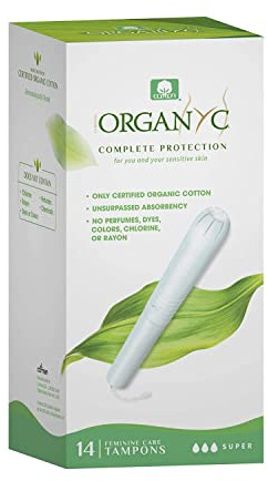 Organyc Organic Cotton Tampons with Applicator - Super -14 pro Pack
