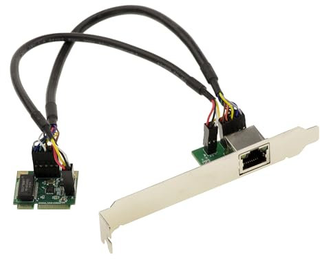 KALEA-INFORMATIQUE Scheda controller di rete mini PCI Express con 1 porta LAN GIGABIT ethernet e chipset Realtek RTL8111
