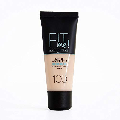 Maybelline Fit me! Matte&Poreless Make-up Nr. 100 Warm Ivory, 30 ml