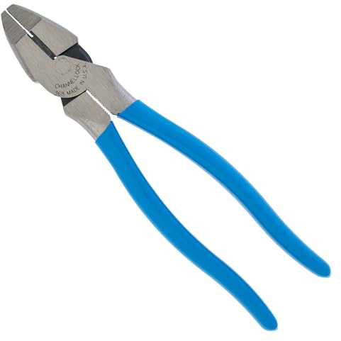 Channellock Linemen's Pliers 368 - High Leverage Side-Cutting - 8.5 In