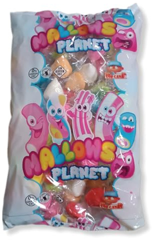 iChuches- Esponjitas Top Mallows Envueltas De Colores Para Mesas Dulces, Bolsas De Cono, Piñatas. Sin Gluten, Sin Lactosa, 0% Materia Grasa. Marshmallow (Surtido, 110)