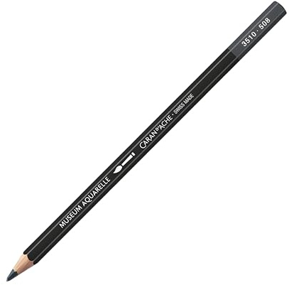 Caran d'Ache Museum Aquarelle Bleistift Museum Aquarelle Bleistift 3510.508/ NR 508 PAYNES GREY/PAYNESGRAU-FSC (1 Stück/ (Pack of 1)