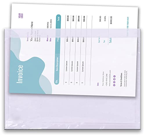Triplast 1000 x A4 Plain Document Enclosed Wallet (328 x 230 mm) | Peel & Seal Clear Plastic Envelopes/Sleeves/Pockets/Wallets | Attach Invoices, Packing Lists & Delivery Notes to Parcels