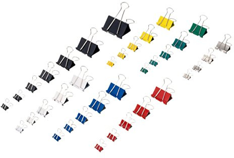 Maul Original Mauly Klämma 12 Stycken 25 mm, Fästes Med 9 mm För Att Klämma Upp Till 90 Pappersark, Mångsidig Användning På Kontoret, Som Köksprylar Och Hushåll, Svart
