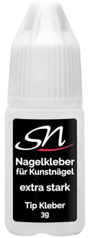 SN Nagelkleber für Kunstnägel extra stark Tip Kleber Nail Glue strong 3g