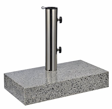 DIES&DAS 1 Stk. Metall Balkon Granitständer 25 kg Quadratisch Sonnenschirmständer Ständer
