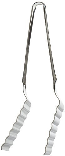 Sambonet Paderno Spargelzange, Fischzange, Zange, Servierzange, für Spargeln, Spülmaschinenfest, Edelstahl, 23 cm, Silber